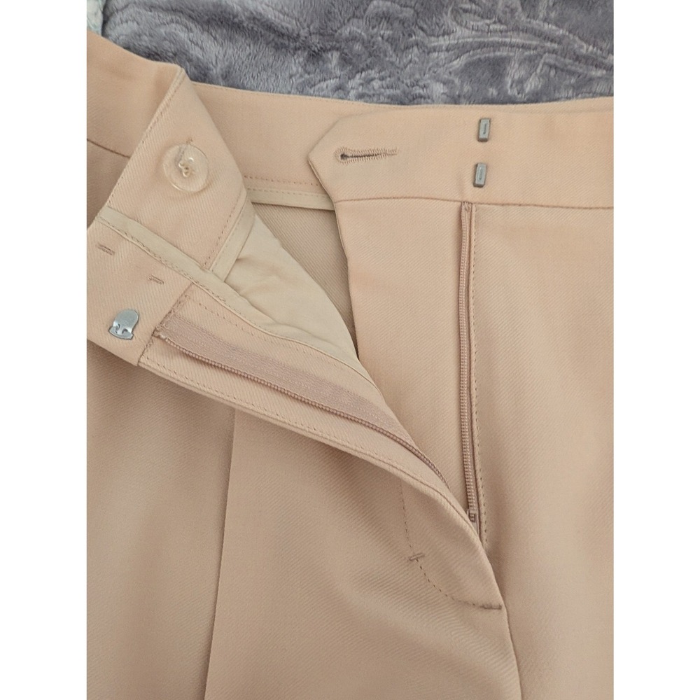 Women's Dorothee Schumacher Cream‎ Wool Blend Pleated Tapered Trousers Size XS - Picture 4 of 11